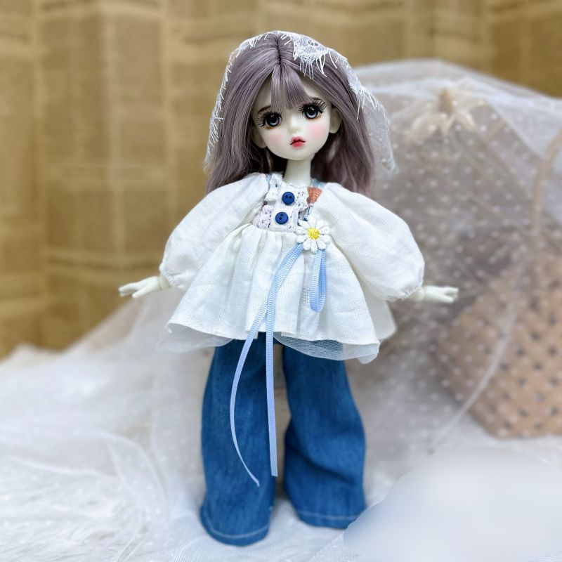 Fashion 10# Polyester Cartoon 30cm Doll Cotton Doll Clothes Set  Cloth,Coat-Jacket