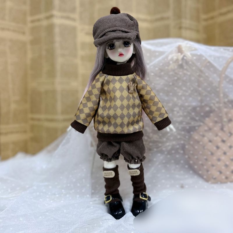Fashion 12# Polyester Cartoon 30cm Doll Cotton Doll Clothes Set  Cloth,Coat-Jacket