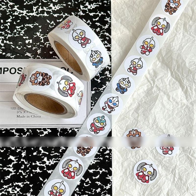 Fashion Ultraman Generation Volume Stickers [1 Volume/500 Stickers] Paper Printed Pocket Material Dot Stickers,Stickers/Tape