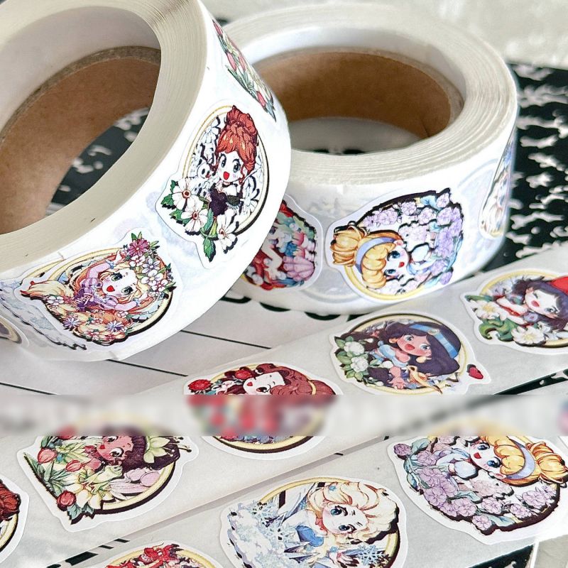 Fashion Alien Disney Princess [1 Volume/500 Stickers] Paper Printed Pocket Material Dot Stickers,Stickers/Tape
