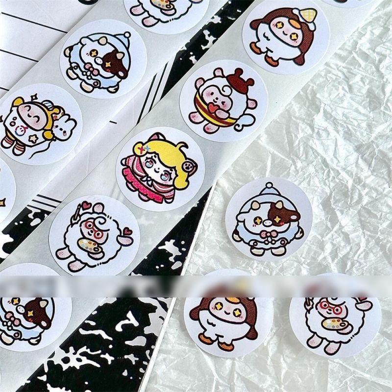 Fashion New Egg Boy Party 3.0 [1 Roll/500 Stickers] Paper Printed Pocket Material Dot Stickers,Stickers/Tape