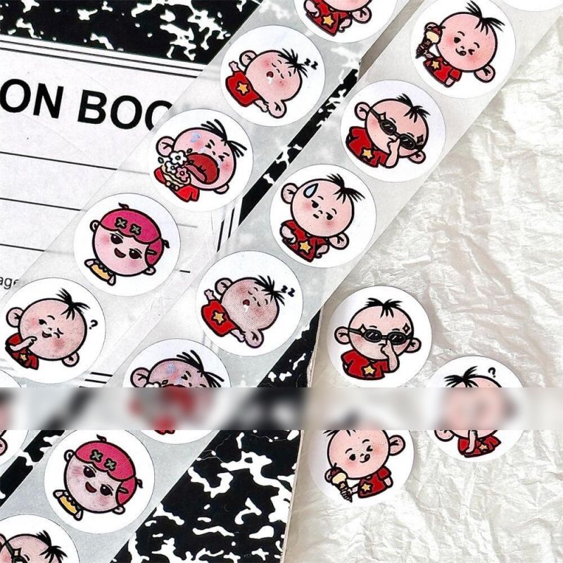 Fashion Big Ears Pictures [1 Volume/500 Stickers] Paper Printed Pocket Material Dot Stickers,Stickers/Tape