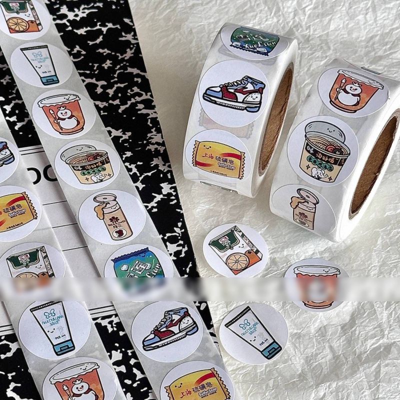 Fashion The Light Of Domestic Products [1 Volume/500 Stickers] Paper Printed Pocket Material Dot Stickers,Stickers/Tape