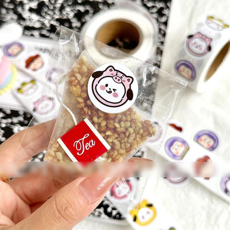 Fashion Toy Story Pacha Dog Roll Stickers [1 Roll/500 Stickers] Paper Printed Pocket Material Dot Stickers,Stickers/Tape
