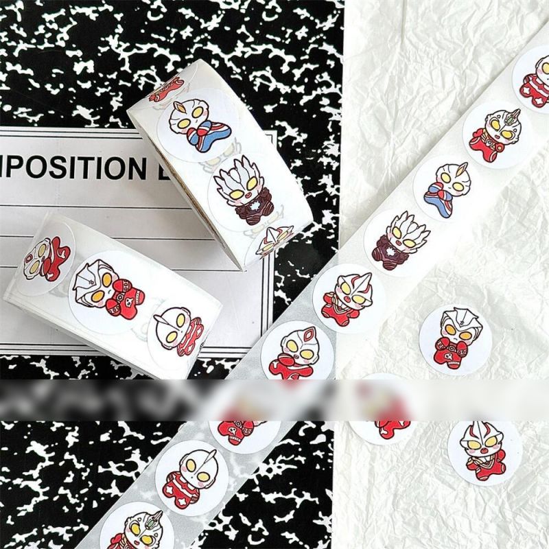 Fashion Ultraman Ii Volume Stickers [1 Volume/500 Stickers] Paper Printed Pocket Material Dot Stickers,Stickers/Tape