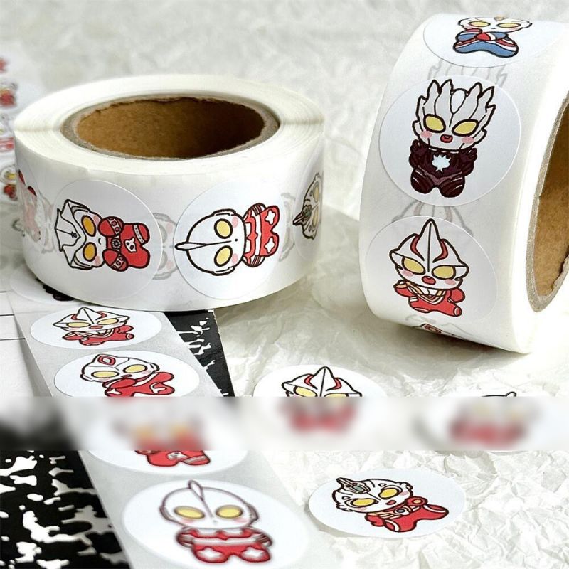 Fashion Ultraman Ii Volume Stickers [1 Volume/500 Stickers] Paper Printed Pocket Material Dot Stickers,Stickers/Tape