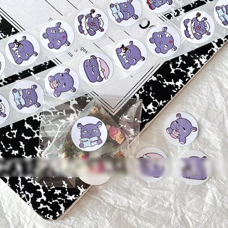 Fashion Baku Roll Stickers [1 Roll/500 Stickers] Paper Printed Pocket Material Dot Stickers,Stickers/Tape