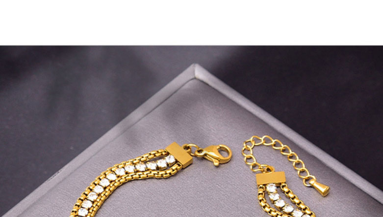 Fashion Necklace+bracelet Titanium Steel Diamond Tree Of Life Bracelet Necklace Set,Jewelry Set
