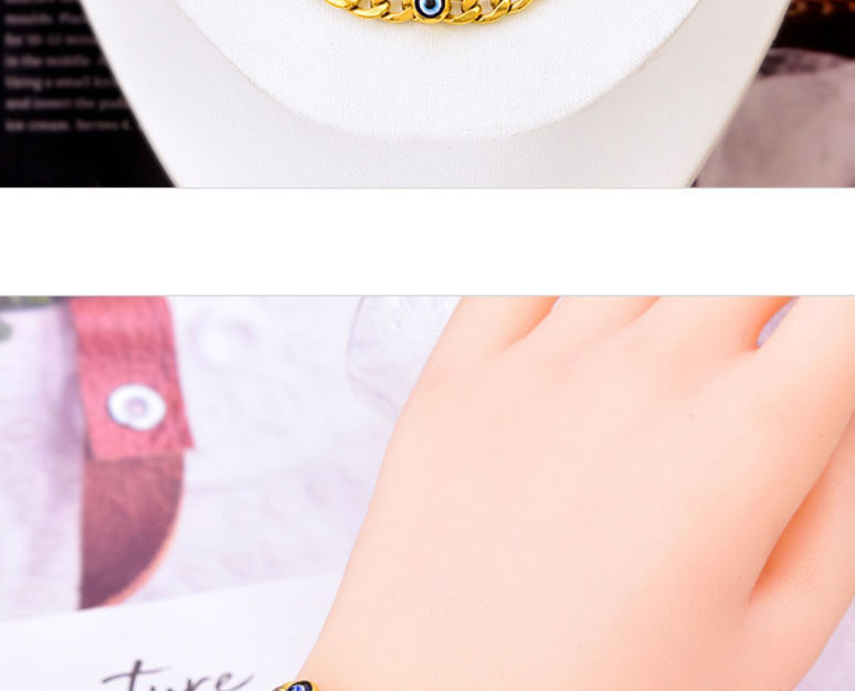 Fashion Necklace+bracelet Titanium Steel Round Eye Necklace Bracelet Set,Jewelry Set
