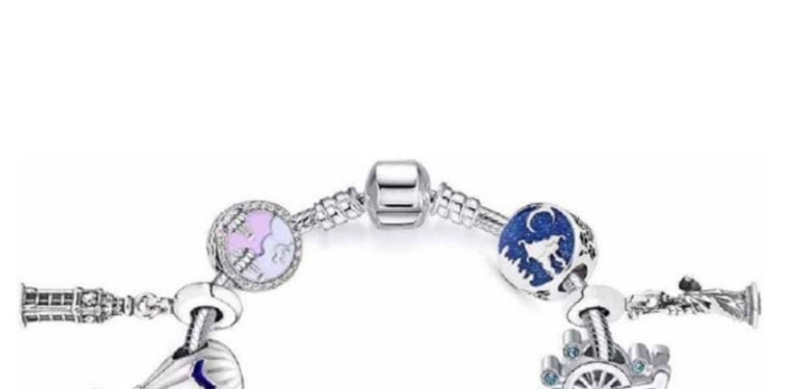 Fashion 32# Alloy Diamond Geometric Cartoon Multi-element Bracelet,Fashion Bangles