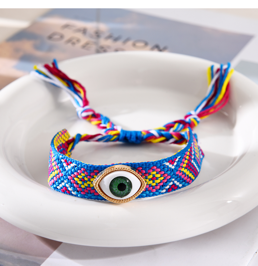 Fashion Color 6 Alloy Eye Woven Pattern Tassel Bracelet,Fashion Bracelets
