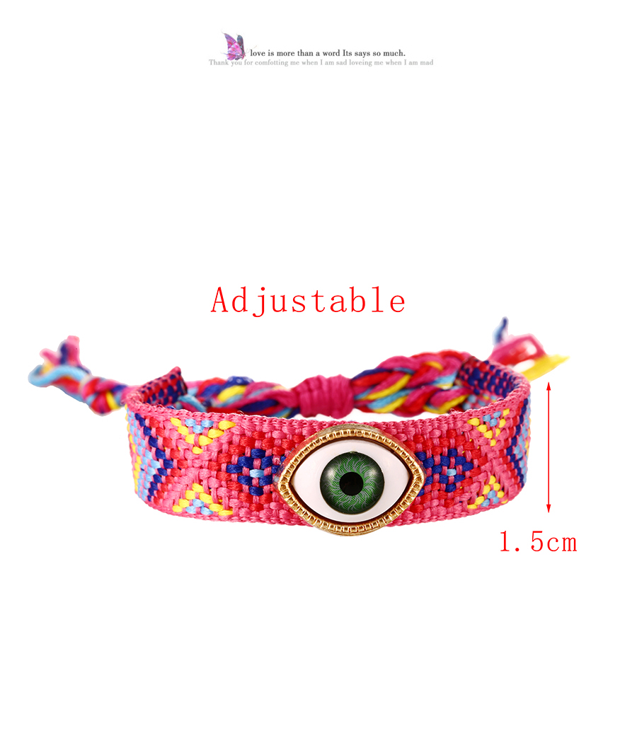 Fashion Color 6 Alloy Eye Woven Pattern Tassel Bracelet,Fashion Bracelets