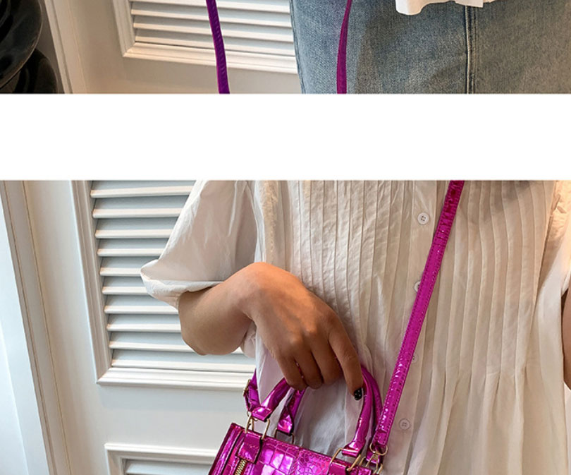 Fashion Gold Pu Glossy Large Capacity Messenger Bag,Shoulder bags
