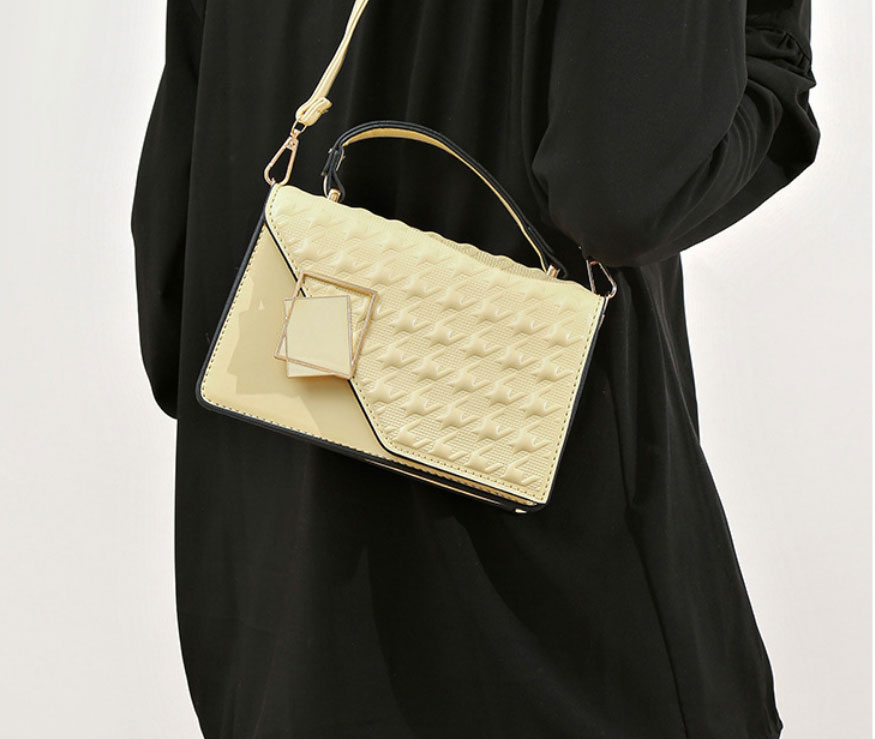 Fashion Brown Pu Embossed Flap Crossbody Bag,Shoulder bags
