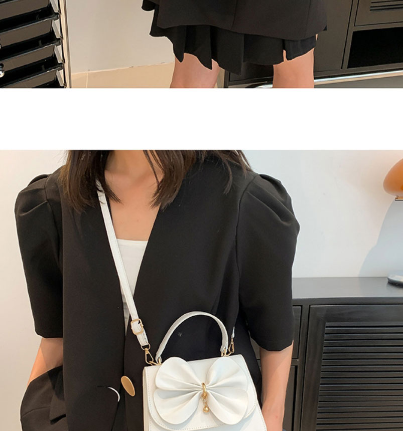 Fashion Gold Pu Bowknot Flap Crossbody Bag,Shoulder bags