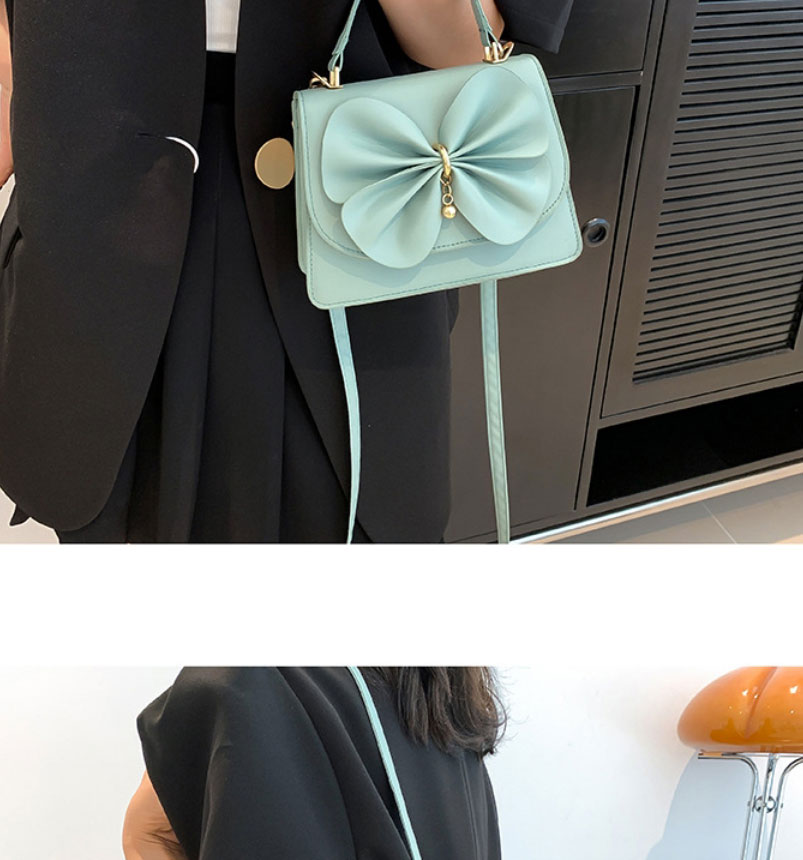 Fashion White Pu Bowknot Flap Crossbody Bag,Shoulder bags