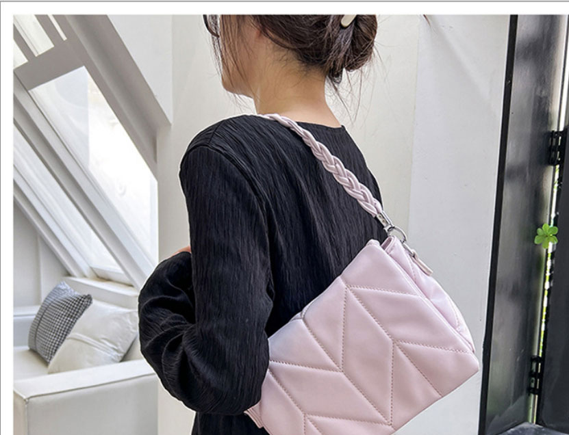 Fashion Purple Pu Embroidery Large Capacity Messenger Bag,Shoulder bags