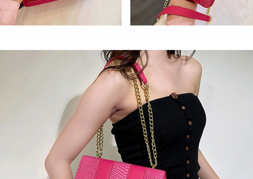 Fashion Green Snake Print Stitching Contrasting Color Eagle Head Flap Crossbody Bag,Shoulder bags