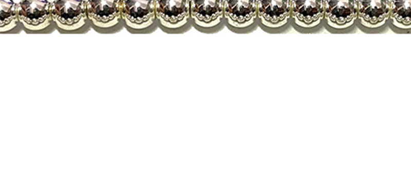 Fashion Horizontal Hole Glossy Heart 6x6x3 5 Strings Geometric Beaded Bracelet Accessory,Beads