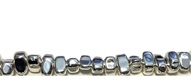 Fashion Horizontal Hole Glossy Heart 6x6x3 5 Strings Geometric Beaded Bracelet Accessory,Beads
