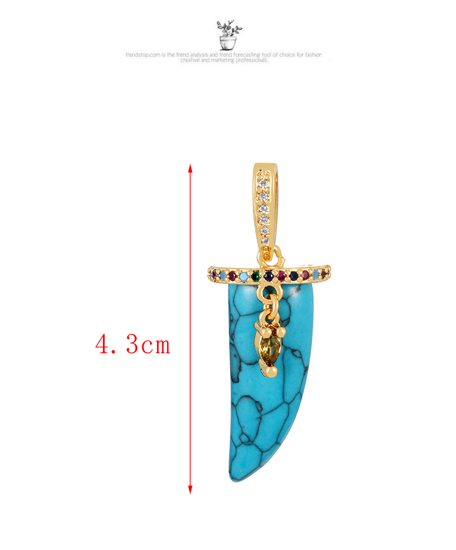 Fashion White Copper Inlaid Zircon Crescent Pendant Accessories,Jewelry Findings & Components