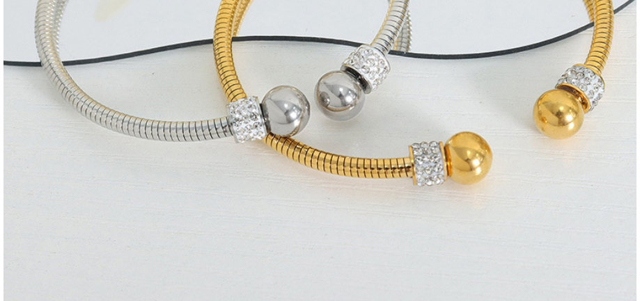 Fashion 4# Titanium Geometric Cuff Bracelet,Bracelets