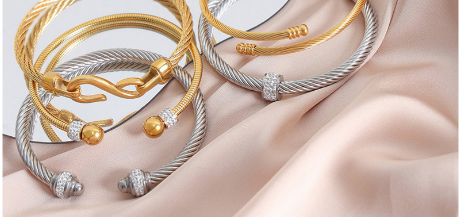 Fashion 1# Titanium Geometric Split Ring,Rings