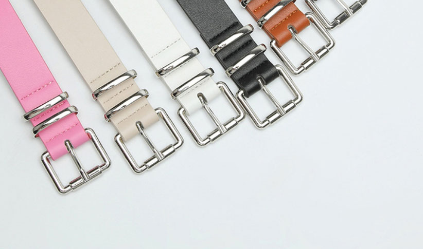 Fashion White Alloy Square Pin Buckle Wide Belt,Wide belts