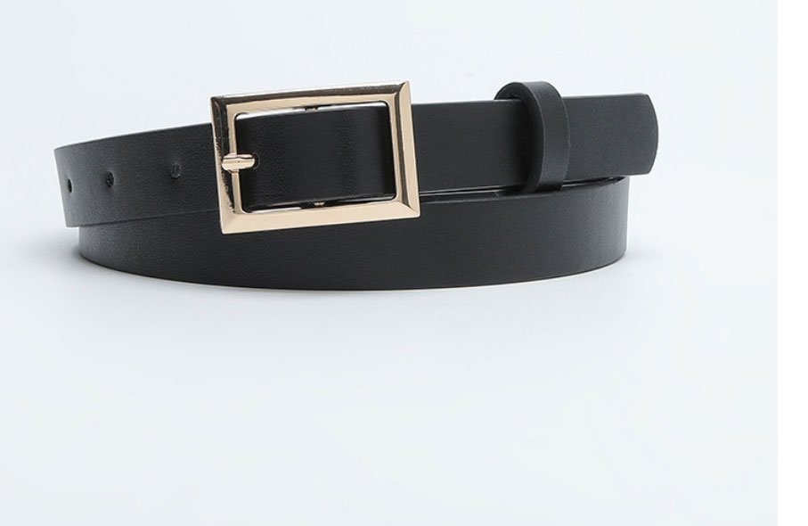 Fashion Black Alloy Square Pin Buckle Wide Belt,Wide belts