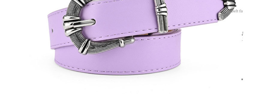 Fashion Pink Metal Gun Buckle Pu Wide Belt,Wide belts