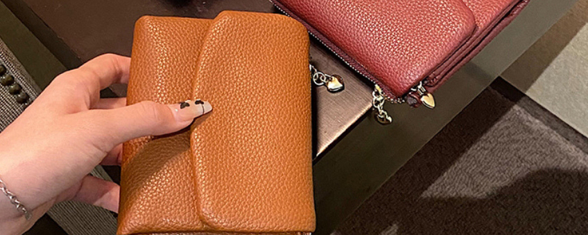 Fashion Black Pu Flip-top Multifunctional Wallet,Wallet