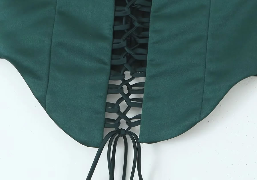 Fashion Black Polyester Tie Keel Girdle,Wide belts