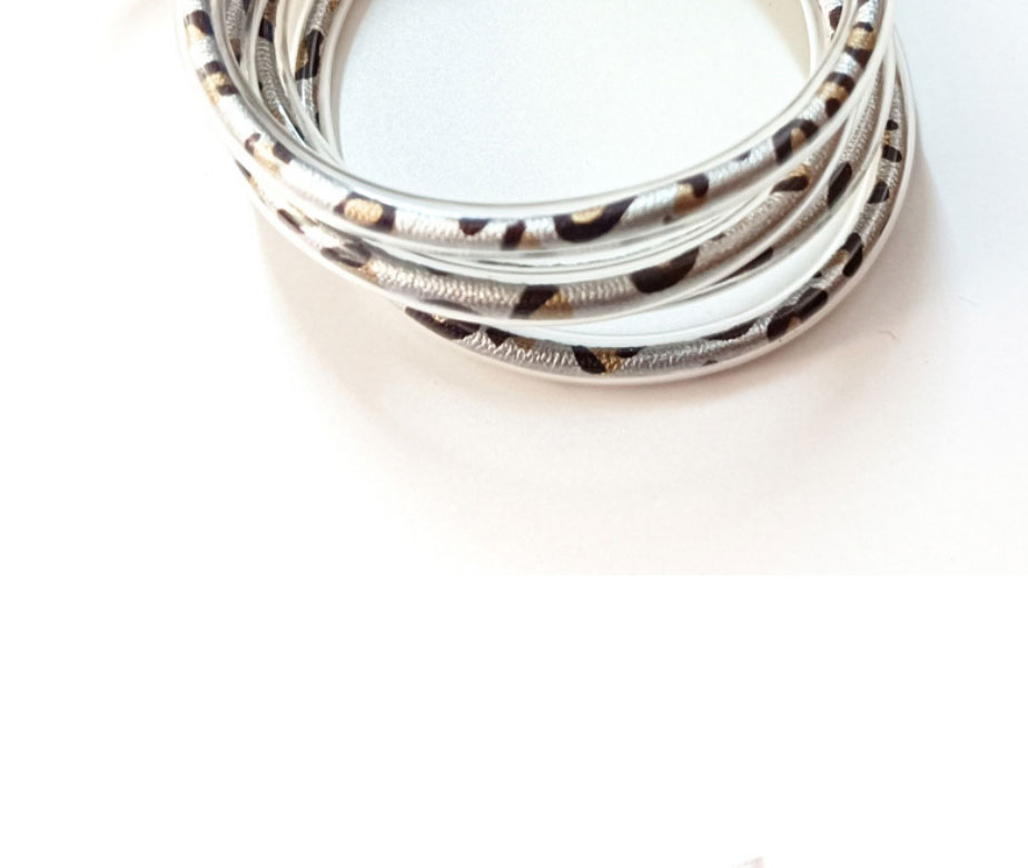Fashion White Silicone Polka Dot Bow Bracelet Set,Fashion Bangles