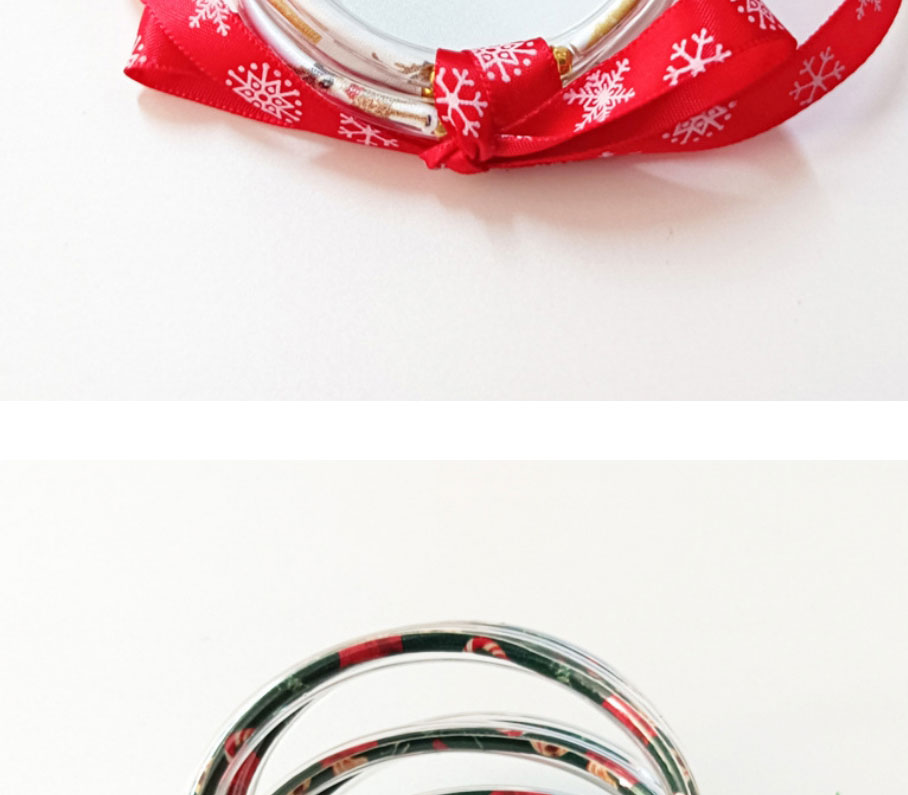 Fashion White Silicone Christmas Bow Bracelet Set,Fashion Bangles