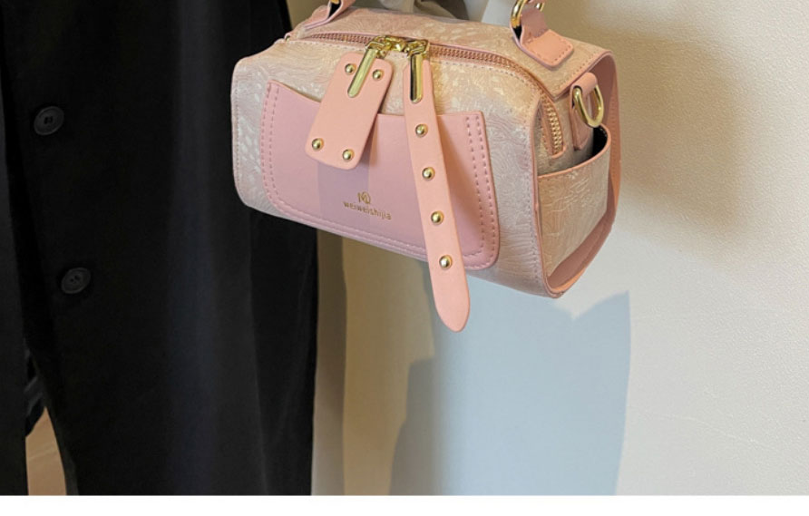 Fashion Pink Pu Large Capacity Messenger Bag,Shoulder bags