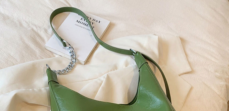 Fashion Green Pu Large Capacity Messenger Bag,Shoulder bags