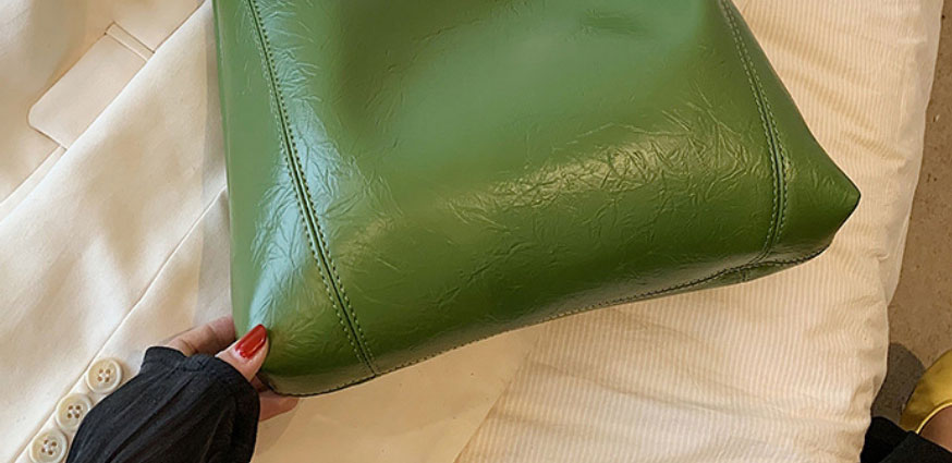 Fashion Green Pu Large Capacity Messenger Bag,Shoulder bags