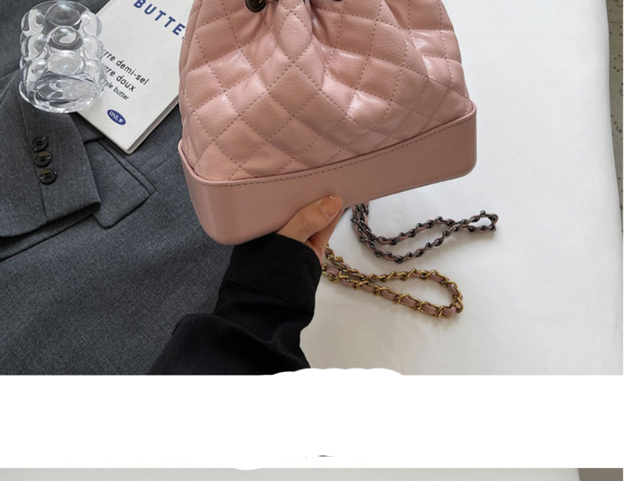 Fashion Silver Pu Rhombic Beam Mouth Large Capacity Messenger Bag,Shoulder bags