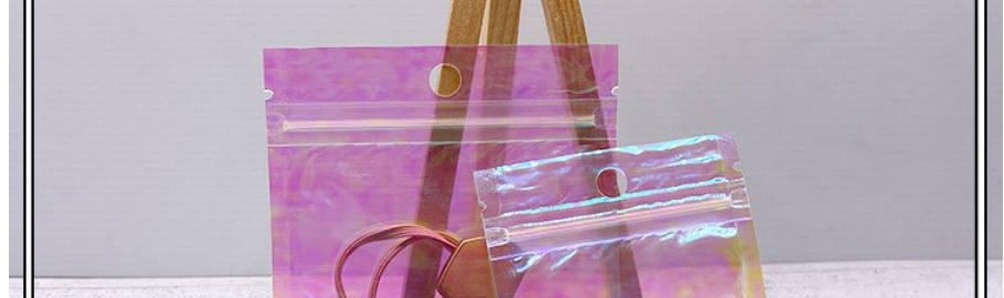 Fashion 20x30cm*thickened 18 Silk*rainbow (100 Pcs.) Rainbow Film Laser Self-sealing Sealed Packaging Bag,Jewelry Packaging & Displays