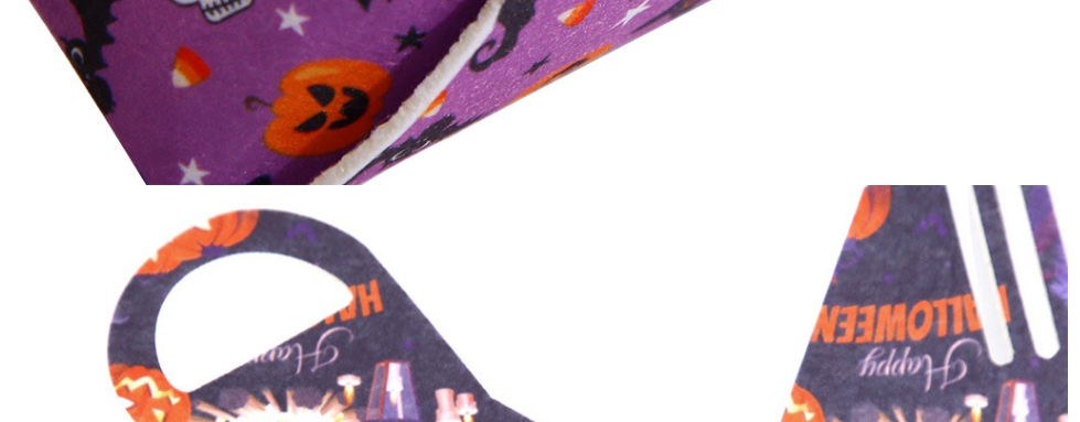 Fashion Pumpkin Bat Eyes Non-woven Printed Large Capacity Tote Bag,Handbags