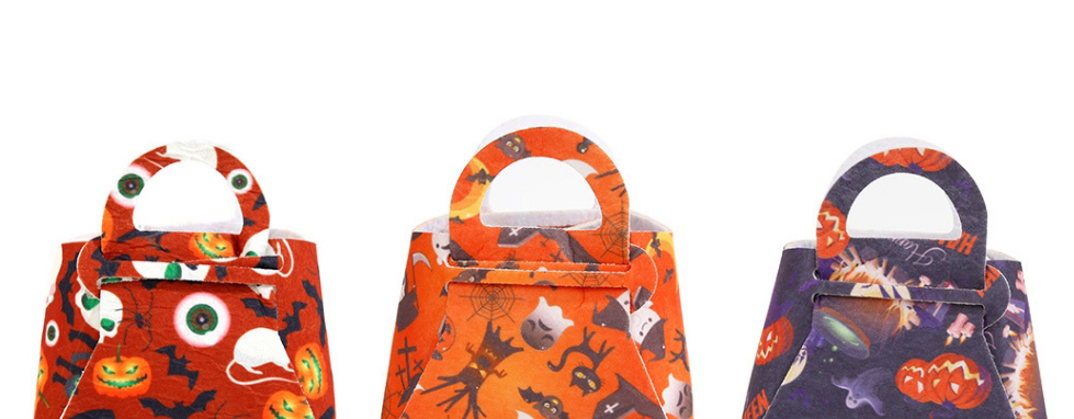 Fashion Ghost Candy Spider Non-woven Printed Large Capacity Tote Bag,Handbags