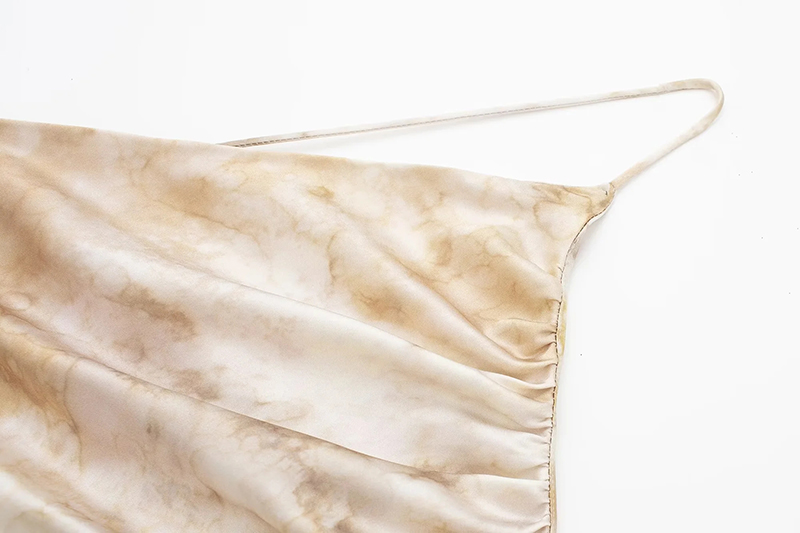 Fashion Printing Silk-satin Printed One-shoulder Cutout Dress,Long Dress