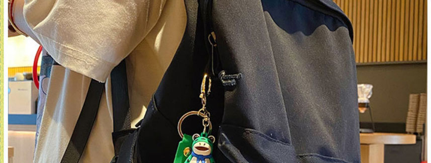 Fashion Lonely Frog Pendant-green Cartoon Epoxy Frog Keychain,Fashion Keychain