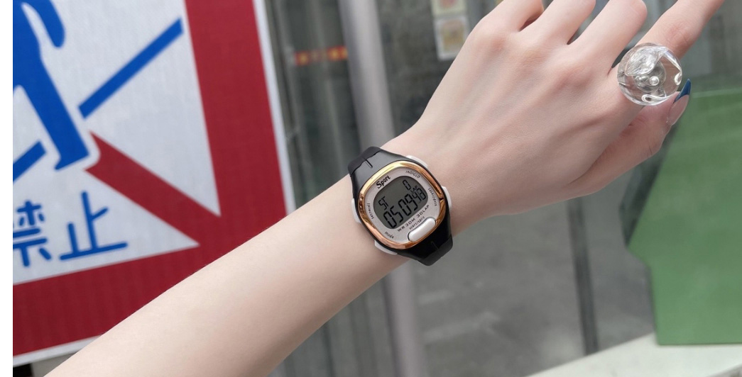 Fashion Khaki Plastic Geometric Electronic Watch (with Battery),Ladies Watches