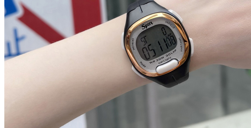 Fashion Khaki Plastic Geometric Electronic Watch (with Battery),Ladies Watches