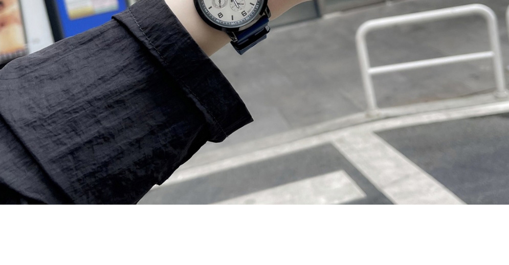 Fashion Gray Belt Titanium Steel Round Dial Watch (with Battery),Ladies Watches