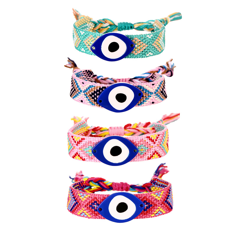 Fashion Color 5 Resin Eye Woven Bracelet,Fashion Bracelets