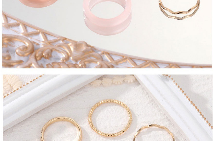 Fashion Twenty One# Alloy Geometric Ring Set,Rings Set