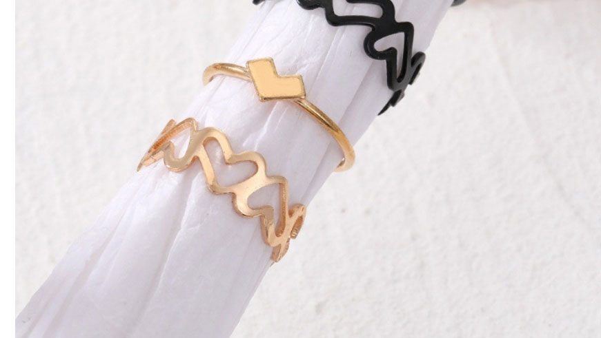 Fashion 3# Alloy Hollow Butterfly Ring Set,Rings Set