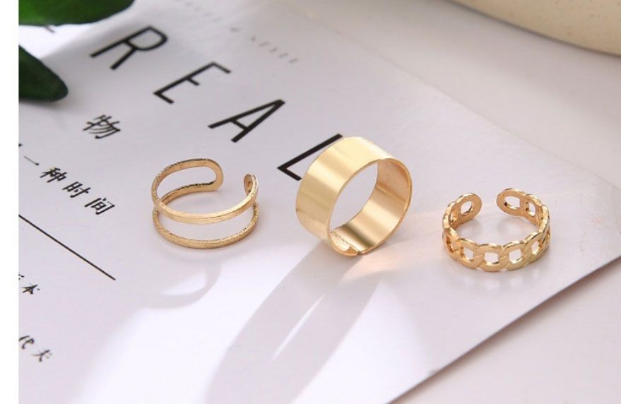 Fashion 2# Alloy Geometric Ring Set,Rings Set